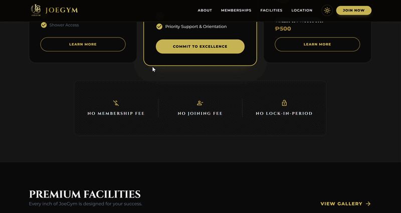 JoeGym Fitness SaaS Platform